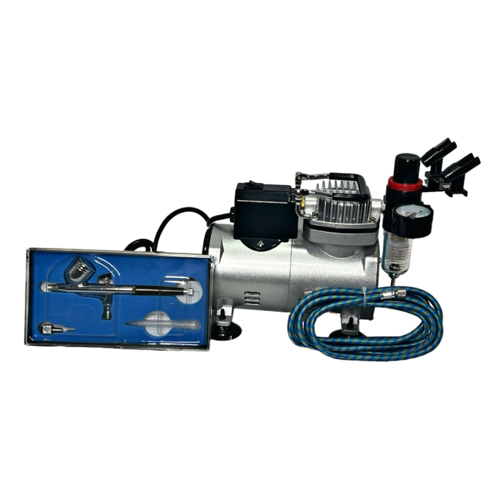 Equipo de Aerografía con Compresor Mediano